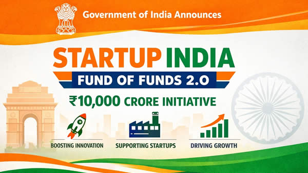 Government Launches ₹10,000 Crore Startup India FoF 2.0 to Boost Deep Tech and Manufacturing