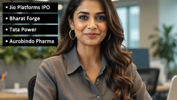 Stock Market Updates & Latest News : Tata Power / Reliance Jio IPO / Bharat Forge / Aurobindo Pharma